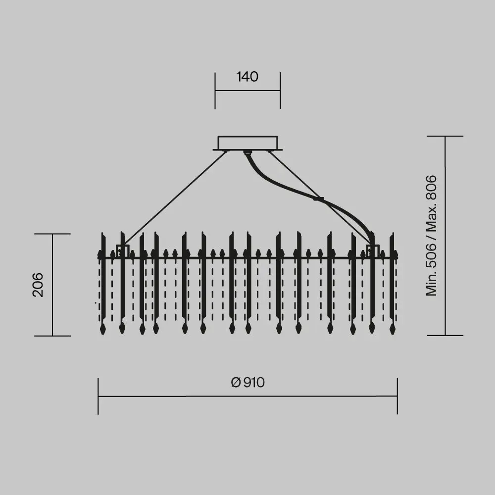 Подвесной светильник Maytoni MOD036PL-18N