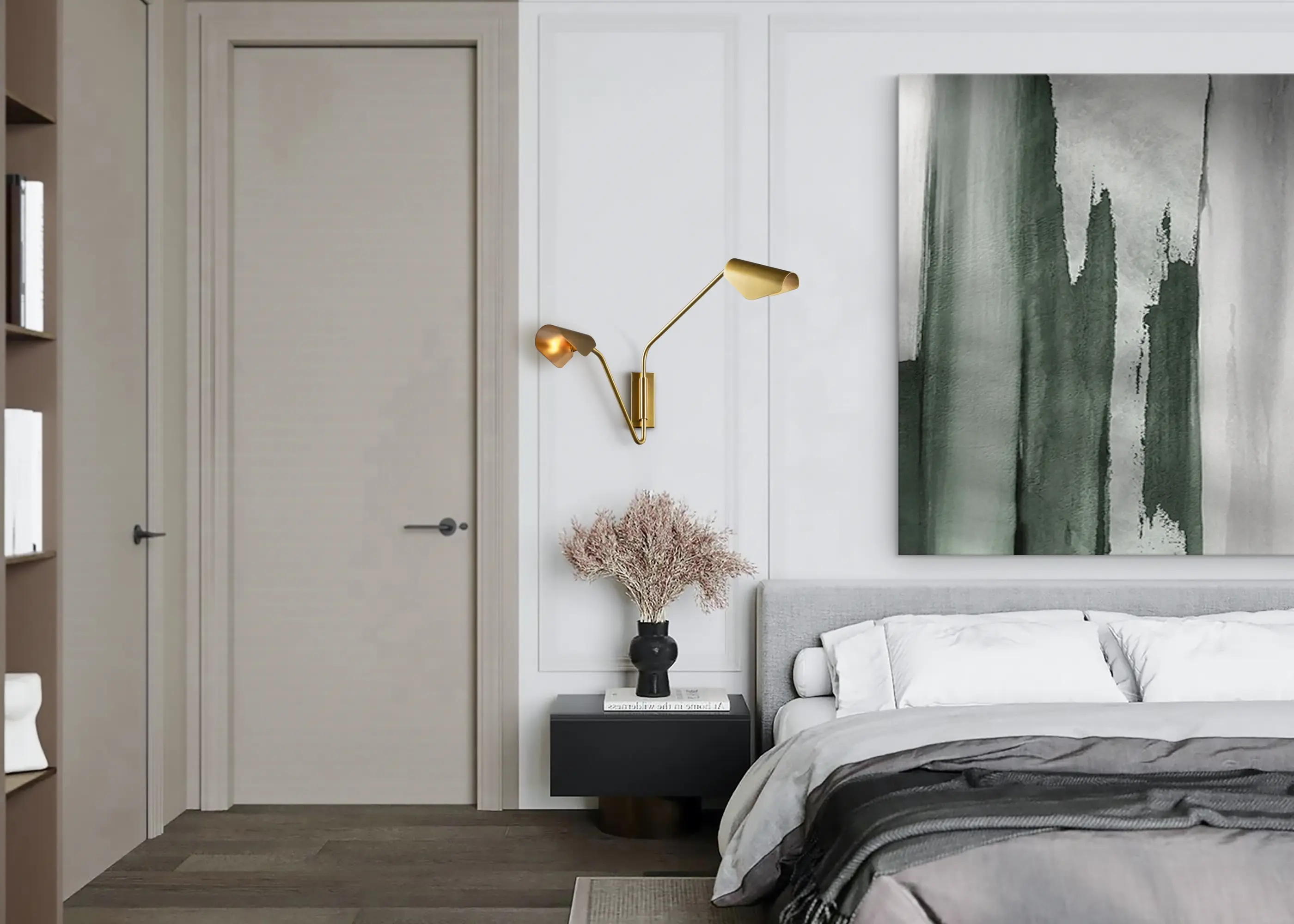 Настенный светильник (бра) Maytoni MOD417WL-02BS