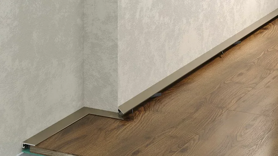 Микроплинтус Laconistiq MICRO 15 Classic шампань анодированный