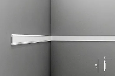 Молдинг Cosca М008 (M8) экополимер 60х8 мм цена