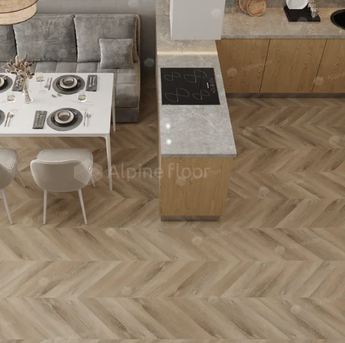 SPC ламинат французская елка Alpine floor Chevron Дуб Синистра ECO 18-6 по ценам производителя