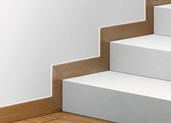 Скрытый плинтус алюминиевый Pro Design 323B черный муар RAL9005 купить