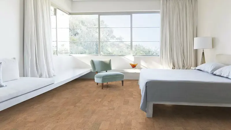 6 мм клеевой пробковый пол AJ2P001 WICANDERS Identity Eden в интерьере