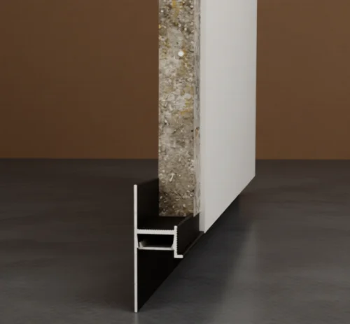 Теневой плинтус для пола BFM ProFILE 60-40 зазор 40 мм черный муар купить