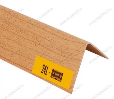 Уголок ПВХ Вишня к плинтусу Идеал