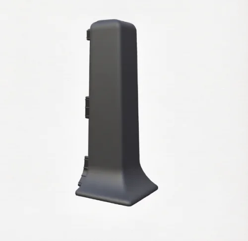 Угол наружный к плинтусу Vilo LINELA антрацит RAL 7024 упаковка из 2 шт к плинтусу Идеал