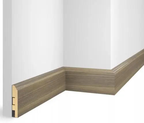 Плинтус МДФ Cosca EP07 Nanoflex Дуб классический 80x16x2400 мм из экополимера