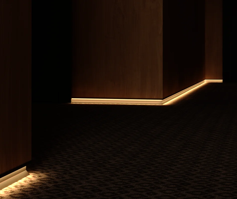 Теневой плинтус LACONISTIQ Novel Regular черный муар в Москве