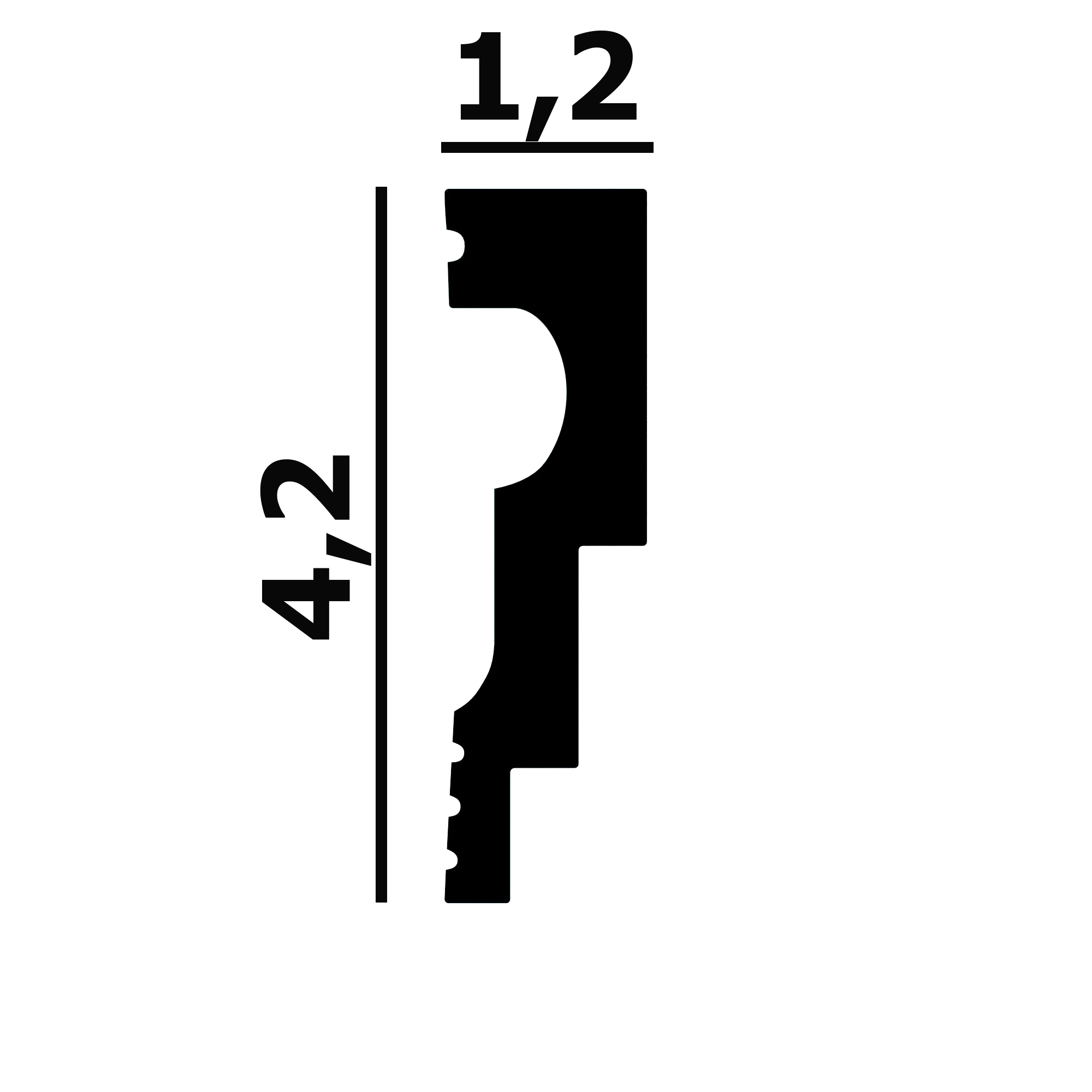 Молдинг P105 Перфект Плюс лепнина