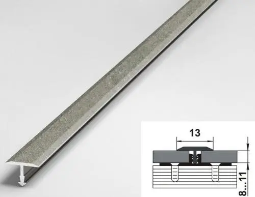 Порог одноуровневый стыкоперекрывающий Лука ПС-09 055 Бетон классик