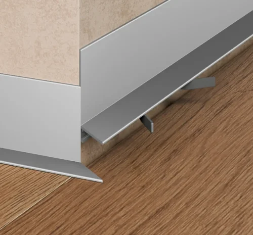 Щелевой микроплинтус Pro Design Mini L 601A анодированный серебро