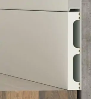 Вставка для плинтуса Pro Design из ударопрочного полимера под покраску 12х80 мм цена