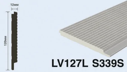 Декоративная панель из фитополимера HIWOOD LV127L S339S в интерьере
