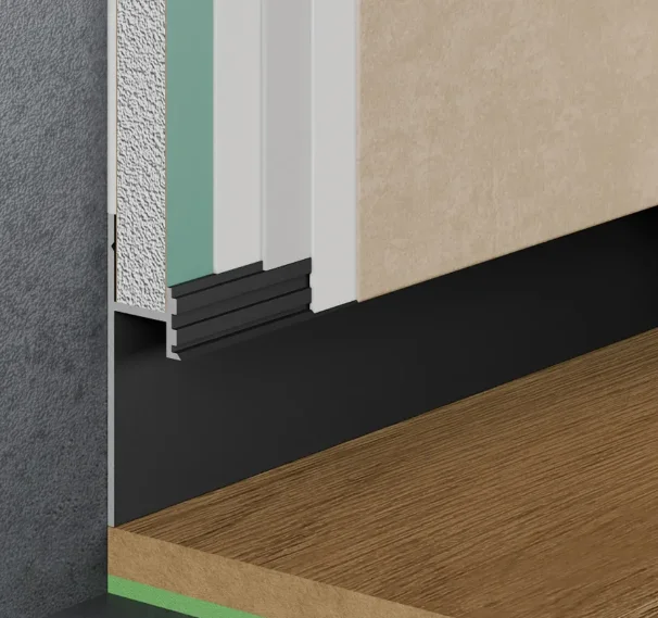 Теневой плинтус Pro Design 380 В черный Муар RAL 9005 купить