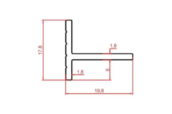 Микроплинтус micro L уголок анодированный серебро
