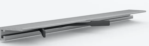 Микроплинтус Laconistiq MICRO 19 ARM серебряный анодированный