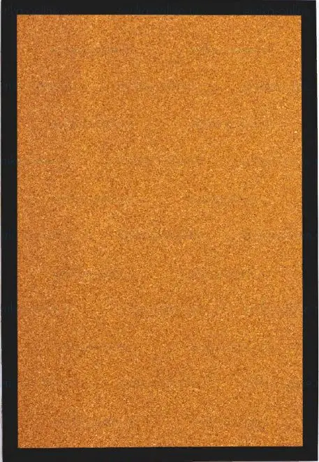 Информационный пробковый стенд двусторонний 90*60 см в черной рамке на стену