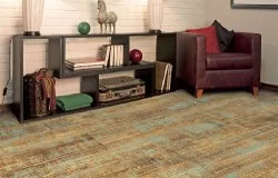 Пробковый пол с дизайном под дерево