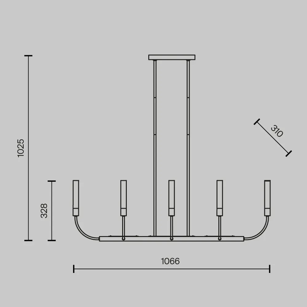 Потолочный светильник Maytoni MOD423CL-08C