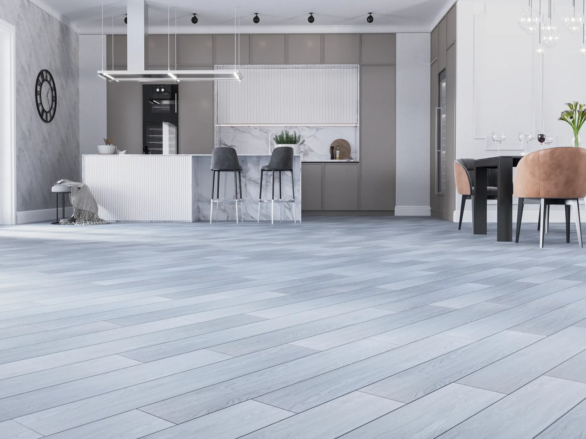 Ламинат SPC Art Stone Narrow ASL 122 Ясень Арктический цена в Москве