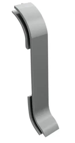 Соединитель для алюминиевого плинтуса (60 мм) 2 шт. Серебро купить