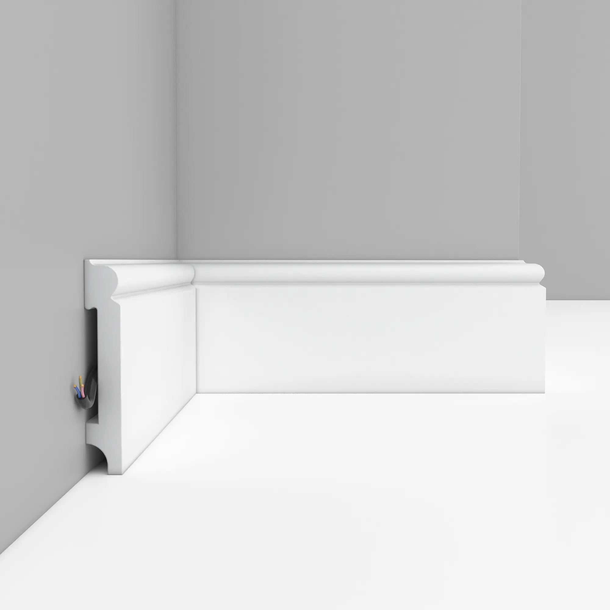 Плинтус из дюрополимера в интерьере