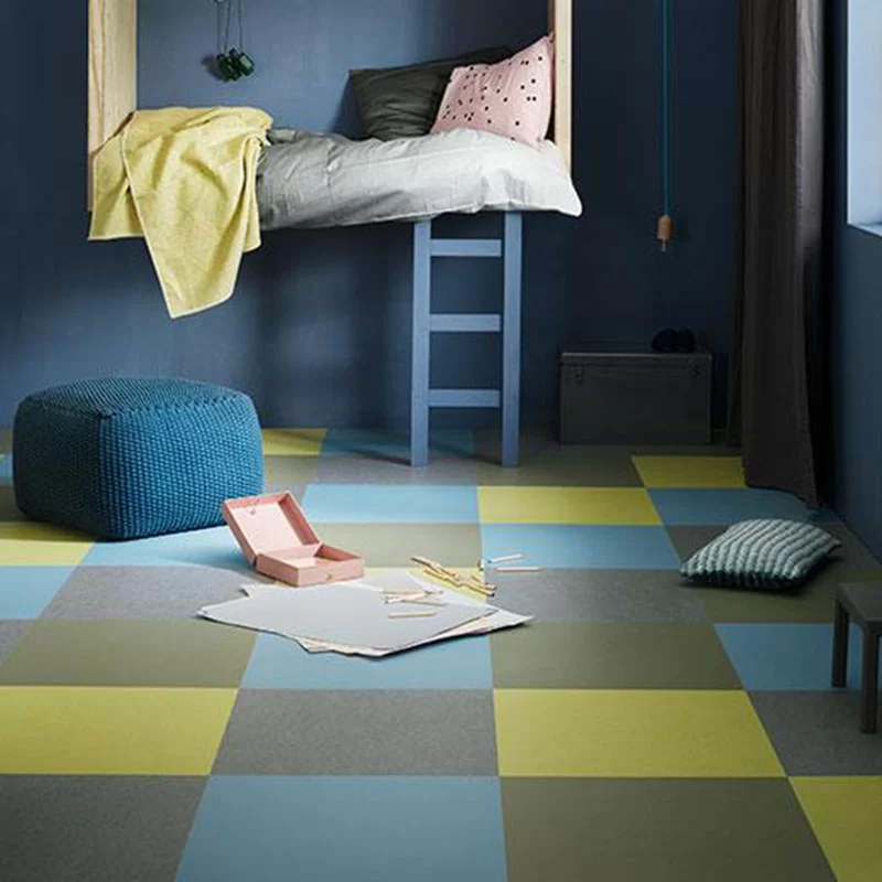Мармолеум замковый Форбо Marmoleum Click Square 300*300 333355 Rosemary Green  купить по цене за м2