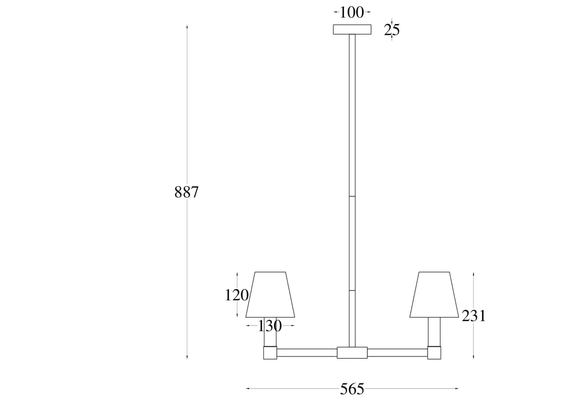 Подвесной светильник Maytoni MOD104PL-05B