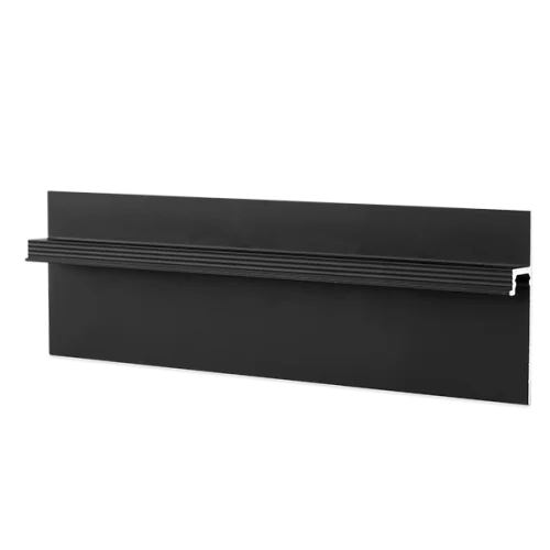 Теневой профиль скрытый плинтус Ликорн Чёрный С-08.2.3 высотой 60 мм цена