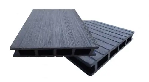 Террасная доска из ДПК EuroDeck Old Style Антрацит для обустройства участка