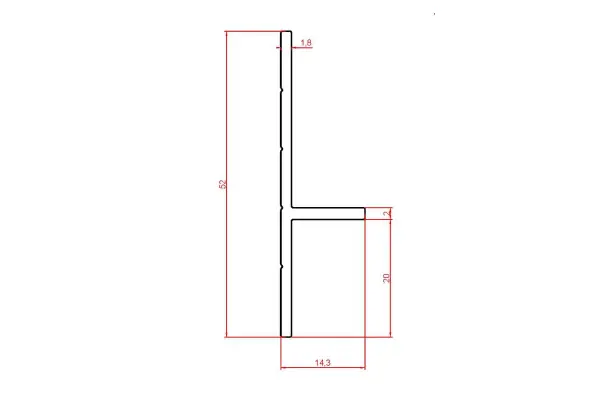 Теневой плинтус Декопрофиль 7627 20/30 золото Москва