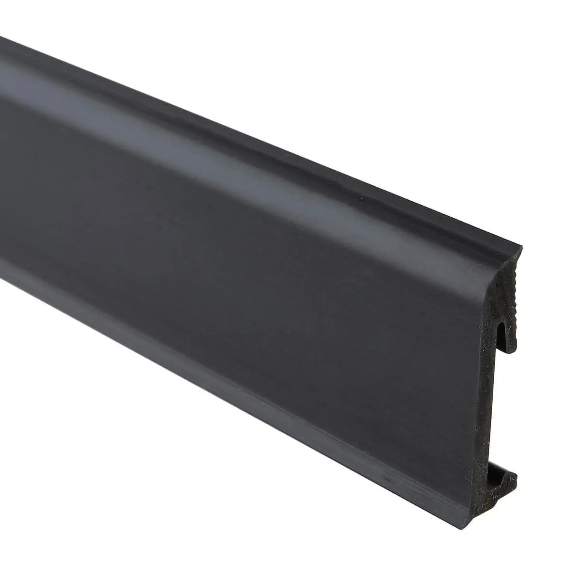 Плинтус напольный гибкий черный Salag ALPHA 65 Black