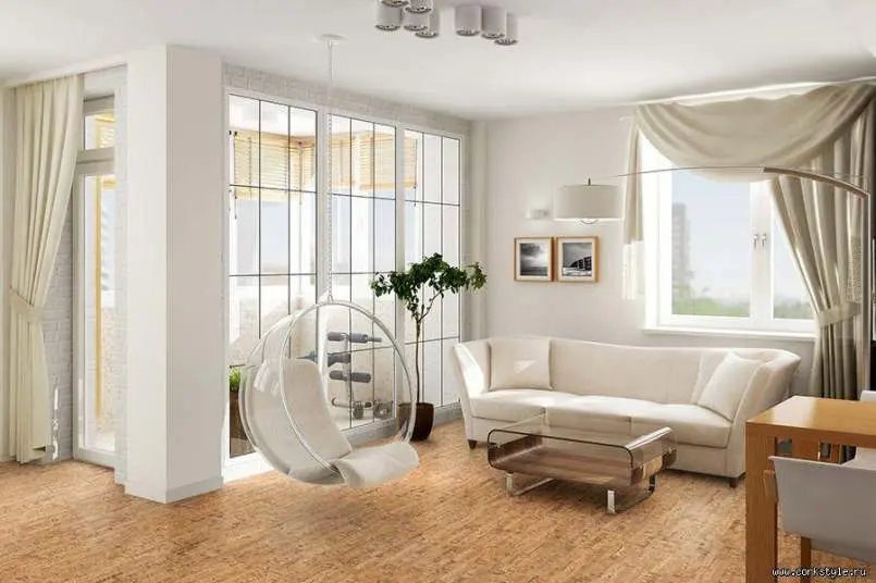 Клеевые пробковые полы Corkstyle Linea с фаской 6 мм купить