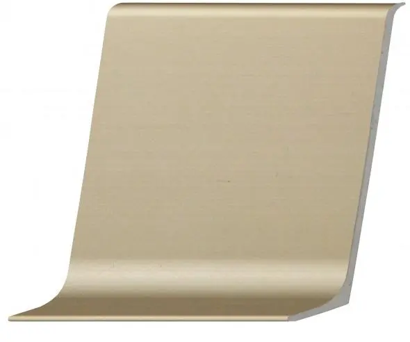 Плинтус алюминиевый 80 мм Шампань Москва