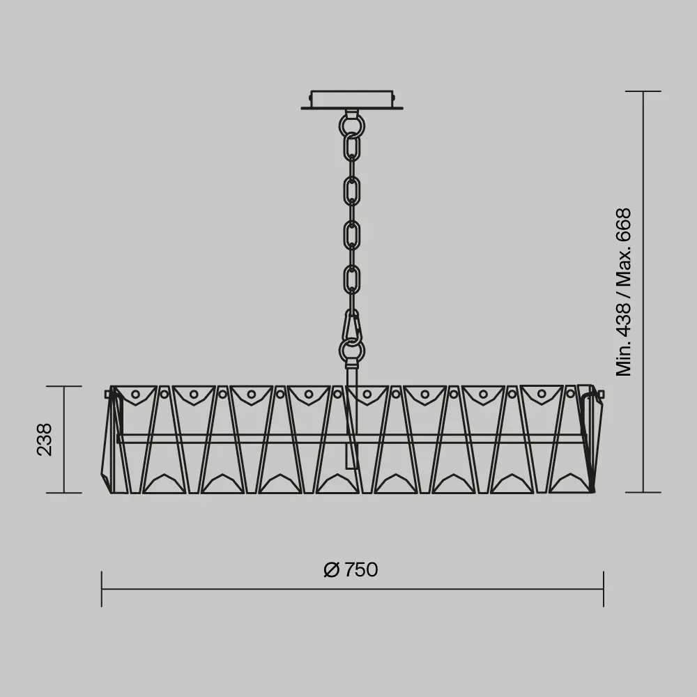 Подвесной светильник Maytoni MOD043PL-08G