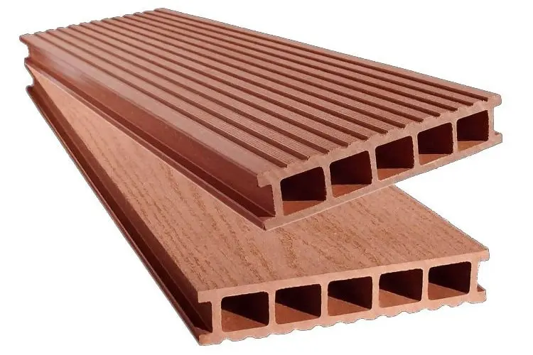 Террасная доска из ДПК EuroDeck Double Терракот