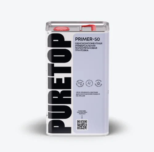 Грунтовка PURETOP PRIMER-50 для наружных и внутренних работ глубокого проникновения, универсальные для ремонта