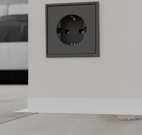 Микроплинтус Ликорн Лайн L-образный белый С-05.25.4 L