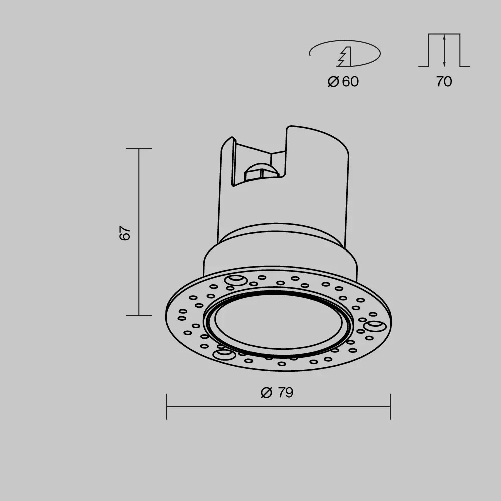 Потолочный светильник Outdoor O501DL-L5W3K