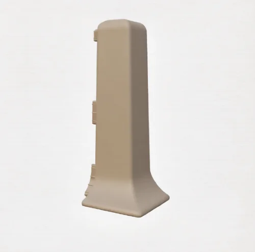 Угол наружный к плинтусу Vilo LINELA Кашемир RAL 7044 упаковка из 2 шт к плинтусу Идеал