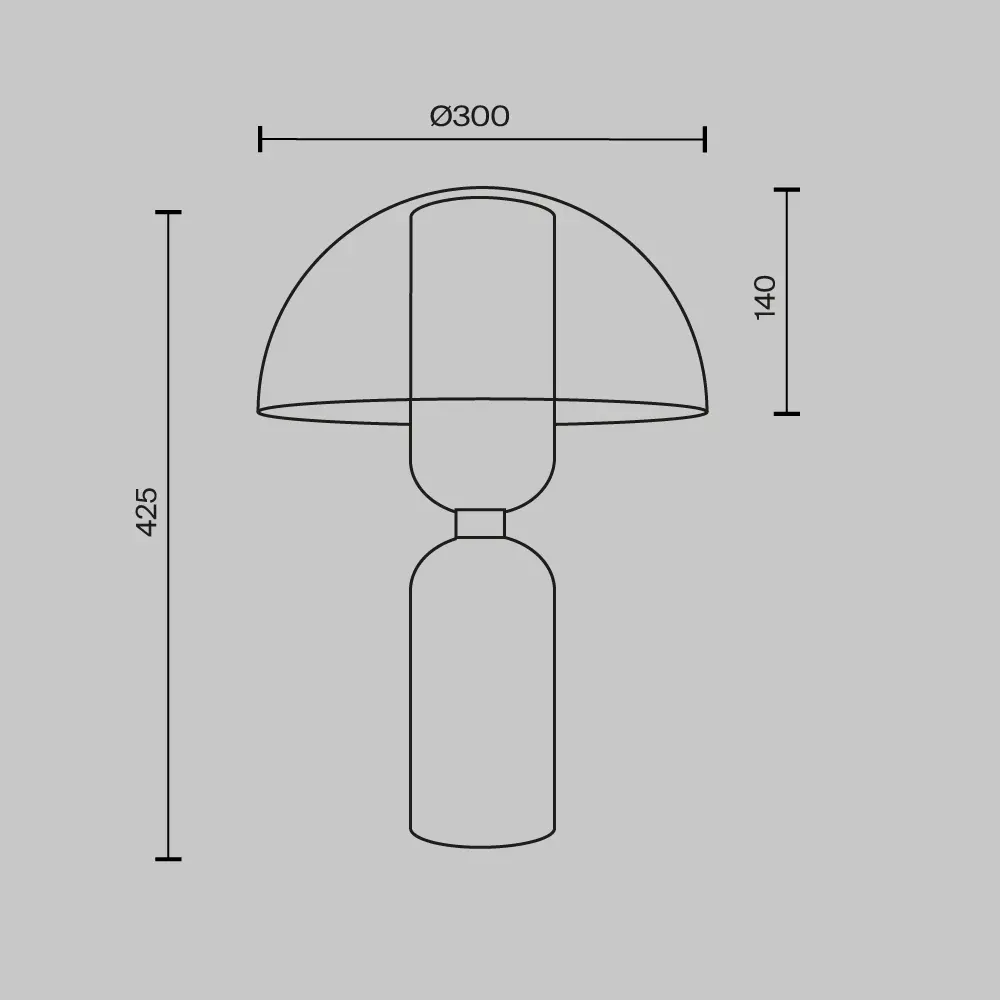 Настольный светильник Maytoni MOD177TL-01B