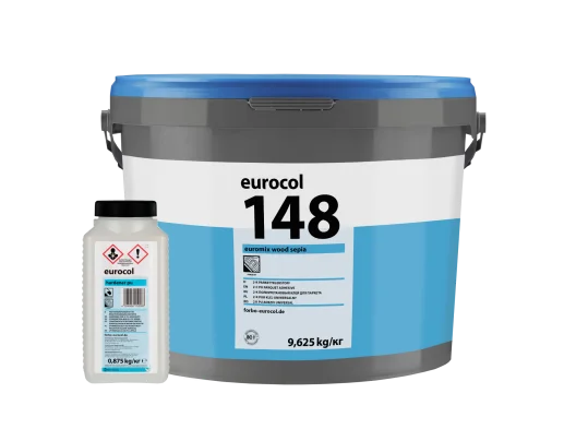 2К ПУ паркетный клей eurocol 148 EUROMIX WOOD 9,625 кг для отделочных работ
