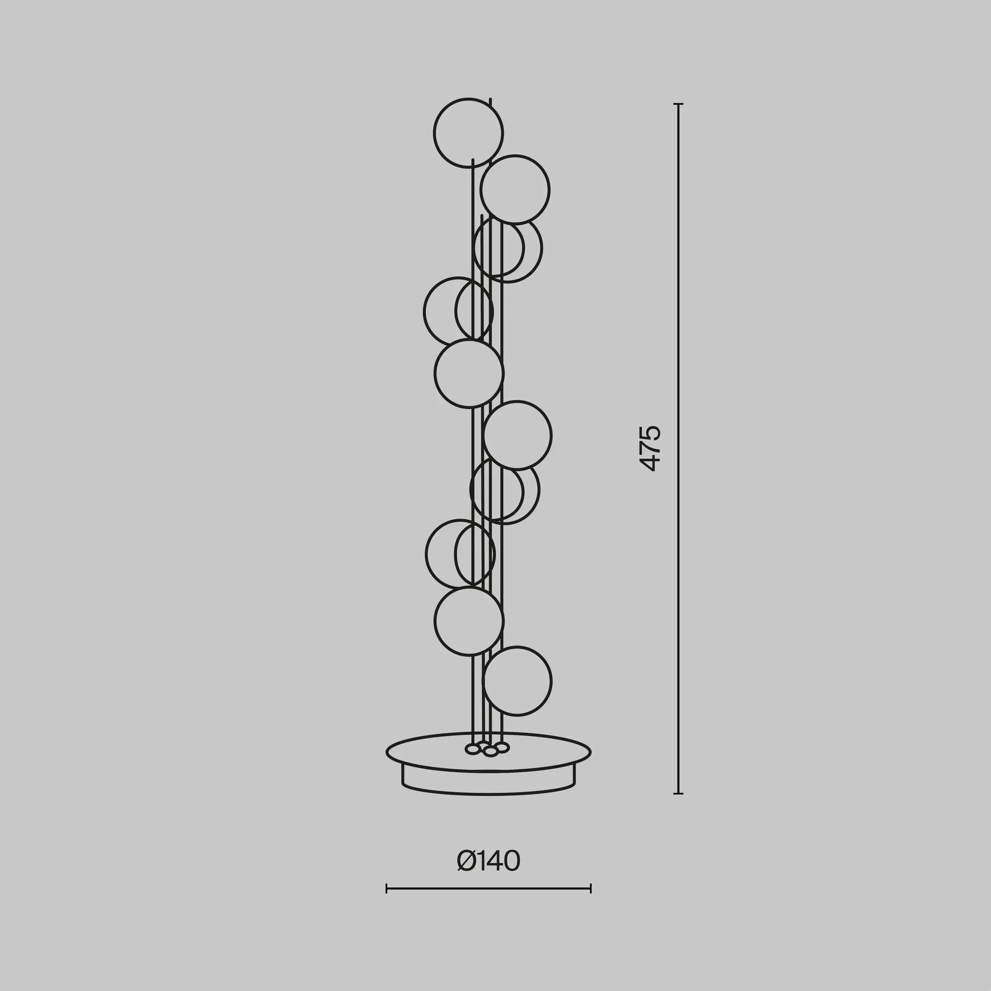 Настольный светильник Maytoni MOD081TL-L14G3K