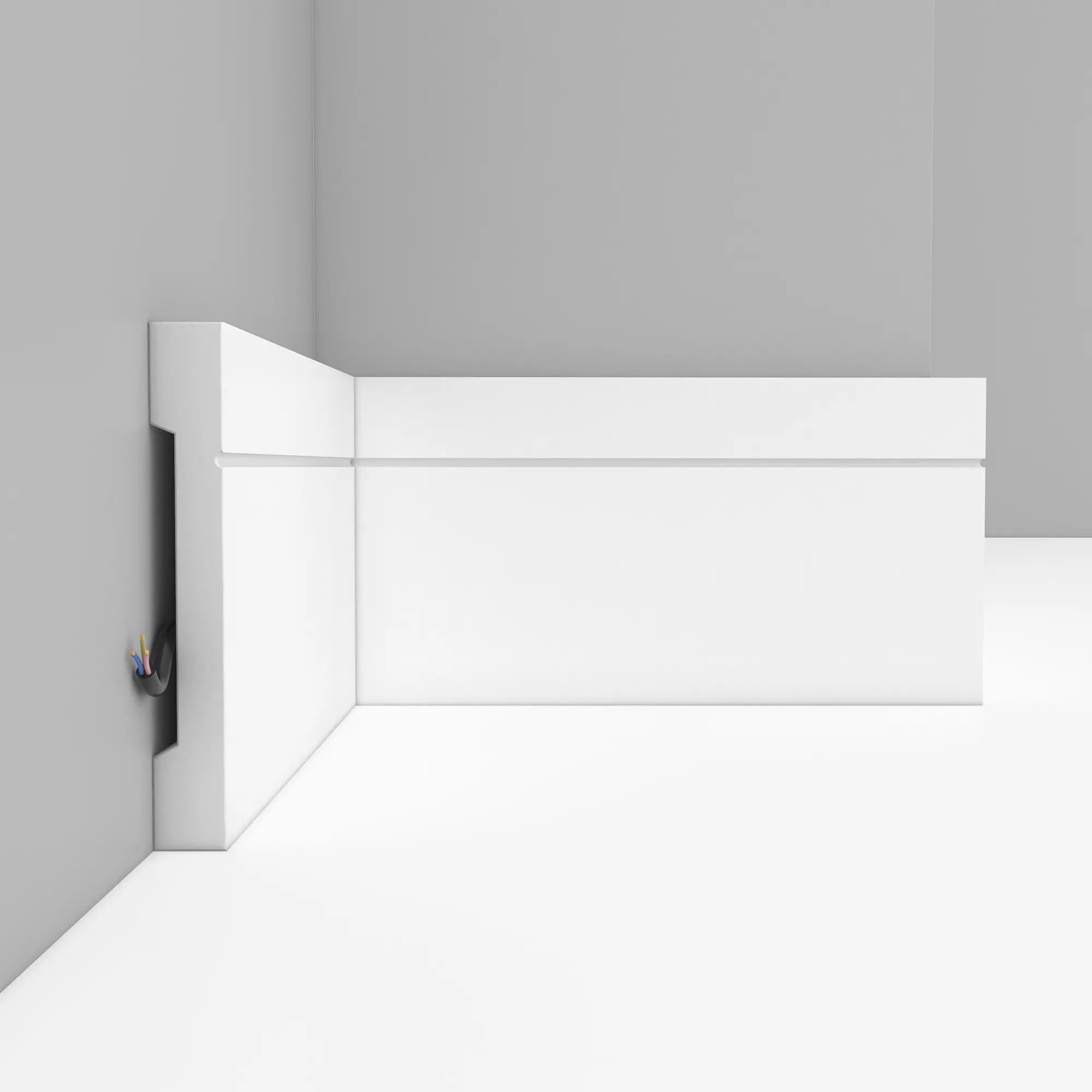 Плинтус из дюрополимера в интерьере