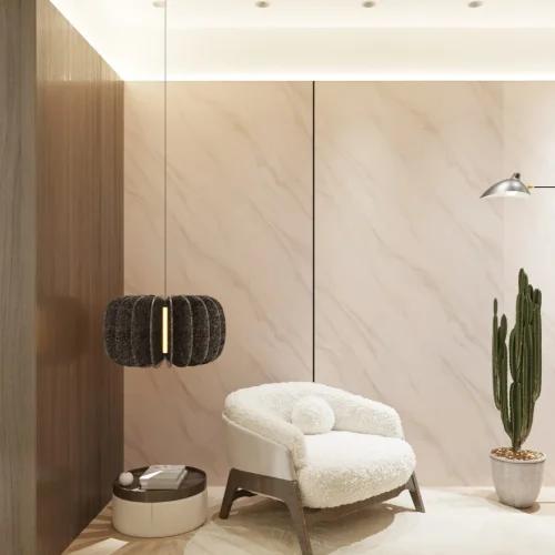 Стеновая бамбуковая панель Paolo Arte Белый ледник BM109