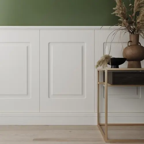 Стеновая панель Ultrawood с 2-мя филенками UW 2100 (760 х 1000 х 12мм) P Белый мат RAL 9003 цена