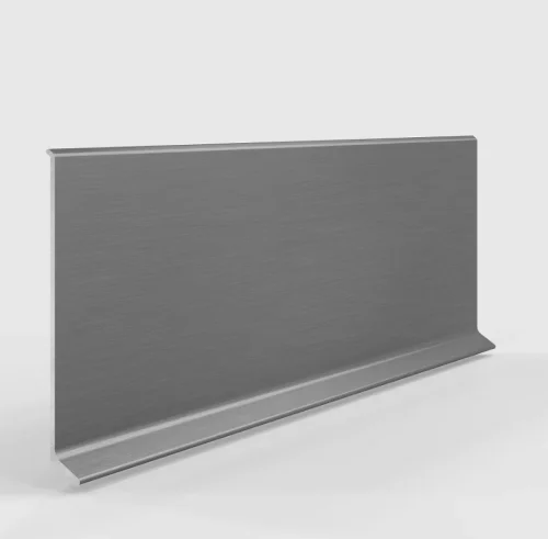 Плинтус алюминиевый Laconistiq Adhesive 80 мм серебро купить