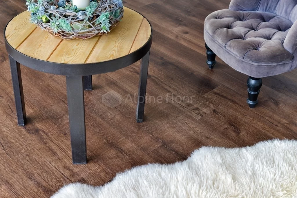 Кварцвиниловый ламинат Alpine floor real wood ECO2-2 Дуб Мокка цена