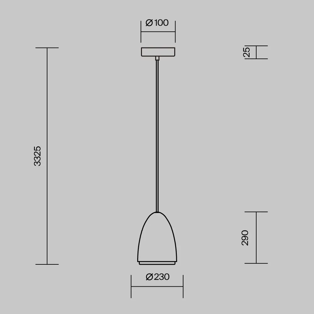 Подвесной светильник Maytoni MOD430PL-01CM