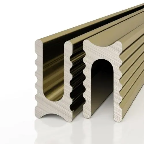 Разделительный профиль Decaro D009 анодированный латунный алюминий